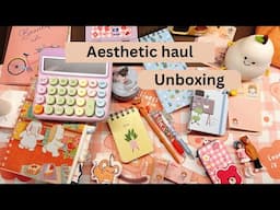 Cute Aesthetic Stationery & Decor Haul Unboxing | Creative things for School! 💖✨