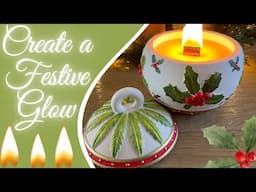 Make a Beautiful CHRISTMAS Candle Jar with Aqua Cast Eco Resin