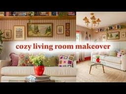 Eclectic, Cottagecore Living Room Makeover!