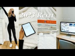 2023 Reset with Me | be productive this new year | declutter, goal setting, planning, vision boards