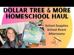 📚 Homeschool Supplies & Room Haul |  Dollar Tree | Amazon ✏️✂️📓🖌️🖍️📗