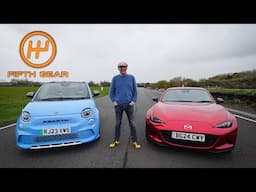 Abarth 500e –Mazda MX-5: Shootout! | Fifth Gear