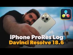 Apple Pro Res Log | First Look Color Grading in Davinci Resolve