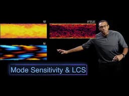 Mode Sensitivity for Fluid Flows via Lagrangian Coherent Structures