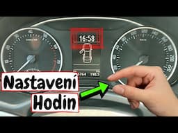 Jak nastavit hodiny v autě?⏰[Škoda Octavia] – Změna času & Nastavení hodin na Maxidotu