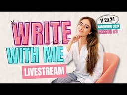 Write With Me LIVESTREAM ✨✏️ #NaNoWriMo2024