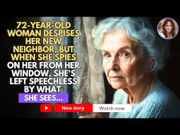 72-year-old Woman Despises Her New Neighbor, But When She Spies On Her From Her Window, She's Left..