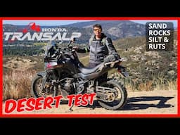 TRANSALP 750 DESERT TEST | 2024 HONDA TRANSALP XL 750 | WITH @BigRockMoto