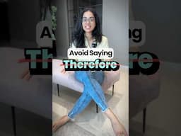 Say Goodbye to 'Therefore': Discover Powerful synonyms with Ananya! English Writing Skills #ananya