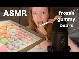 ASMR Eating Frozen Gummy Bears