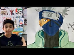 How to draw Kakashi