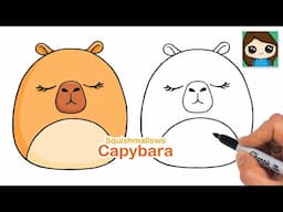 How to Draw a Capybara | Squishmallows