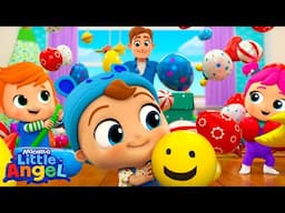 Party Balloon Song | LITTLE ANGEL 😇 | Lullabies & Nursery Rhymes | Baby Sleep Songs