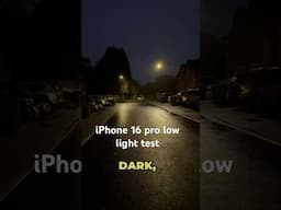 iPhone 16 pro video recording in lowlight #iphone16pro #shorts #viralvideo