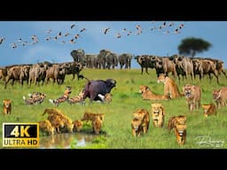 4K African Animals: Amboseli National Park - Amazing African Wildlife Footage with Real Sounds