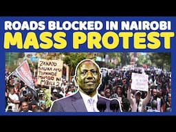 Terrified Ruto Blocks All Roads Leading to Parliament Amid MASSIVE DEMONSTRATION at PARLIAMENT