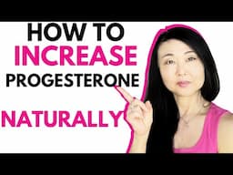 How to Increase PROGESTERONE Naturally #goseechristy #progesterone