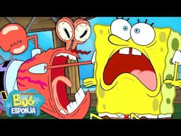 Bob Esponja | Personagens de Bob Esponja GRITANDO por 50 Minutos Seguidos 😱 | Esponja em Português