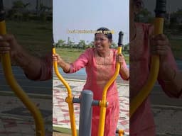 POV : Desi Aunties In Park Gym 🏋️‍♀️✨💪|| Just For Fun || #momfluencer #comedy #shorts