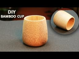 Make Bamboo Cups beautiful | Bamboo craft