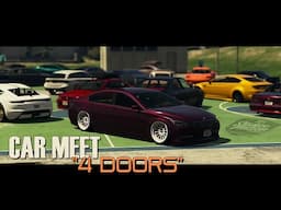 GTA 5 Online - CAR MEET "4 DOORS" (4 PORTAS) | PS5 Rockstar Editor