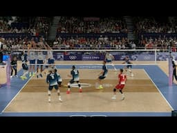 Volleyball France Trevor Clevenot in 2024 Paris Olympics Finals