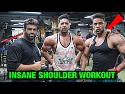 Rohit Khatri x Rahul | Pro Shoulder Workout | Road To Amateur Olympia Ep.03