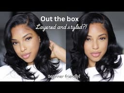 BEGINNER FRIENDLY! LAYERED & STYLED RIGHT OUT THE BOX! LUVME HAIR | ROCHELLE VLOGS