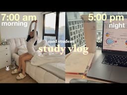 STUDY VLOG🎧 med student days, finding balance, notion tour, productive & aesthetic vlog