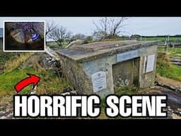 EXPLORING A DECAYING CEMETERY, VAULTS COLLAPSING, COFFINS SEEN.