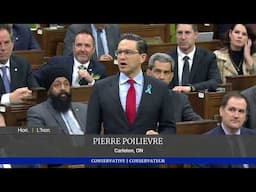 Pierre Poilievre's first speech in HoC in 2 months