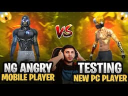 90% Headshot Rate Player vs NG Angry 🔥 || Mobile Vs PC 😱 || Nonstop Gaming - Garena Free Fire 🎯