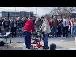 Veterans Day bell ringing at the Freedom Memorial