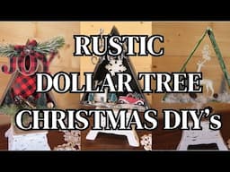 RUSTIC DOLLAR TREE CHRISTMAS DIY'S~HIGH END DOLLAR TREE CHRISTMAS DIYS