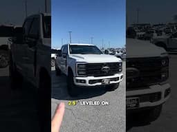 2024 Ford F250 Stock TREMOR vs 2.5” Leveled on 37s Covert Edition