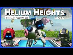 Astro Bot Stellar Speedway DLC - Helium Heights Speedrun | Breezy Rescue Bots & Trophy Guide