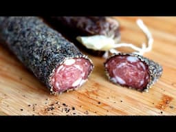 Salame na meia com pimentas? MUITO FÁCIL. invólucro têxtil.