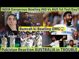 AUSTRALIA Muskil Main BUMRAH Dangerous Bowling Destroy AUSTRALIA Batters😱IND VS AUS 1ST TEST DAY1