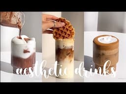 ☄︎. *. aesthetic drinks ☄︎. *. | relaxing homecafe tiktoks compilation | ghostmlkq. :)