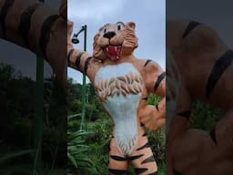 I wonder how old this Tiger Statue is? Baguio Camp John Hay Mini golf #johnhay #minigolf