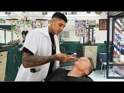 💈 I Got A Hot Towel Shave Where Fidel Castro Left an IOU! | Barbería Raffles Mexico City 🇲🇽