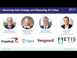 Advancing Data Strategy & AI ROI: Insights from Capital One, Cigna, & Vanguard | Technovation 925