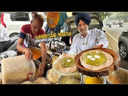 50/- Indian Street Food Punjab SUPRSTAR 😍 Lahori Saag Paratha, Black Nutri Kulcha Veg Butter Chicken