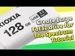 Fat32 pen drive basic tutorial how to prepare large USB flash drive for TheSpectrum