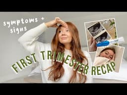 My First Trimester Signs + Symptoms! 2 Week Wait, Cramping, Bloating, Nausea, Sickness + MORE!