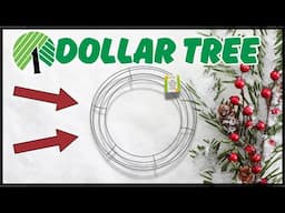 Unique Dollar Tree DIY Christmas Wreaths🎄Dollar Tree Christmas Wreath DIYs