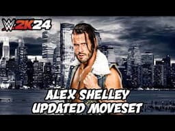 WWE 2K24 Alex Shelley Updated Moveset + Superstar Settings