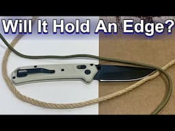 $5 Ozark Trail Axis Lock Knife From Walmart - Does It Hold An Edge After Sharpening?