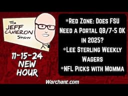 Jeff Cameron Show | FSU Football | Weekly Wagers | NFL Picks | Warchant TV #FSU