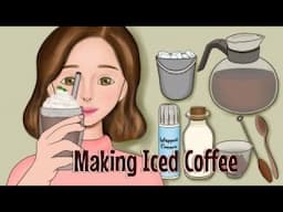 [Relaxing] How to Make Iced Coffee Animation | Happy Lemon | Ondong